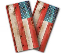 "Distressed American Flag" Cornhole Wrap